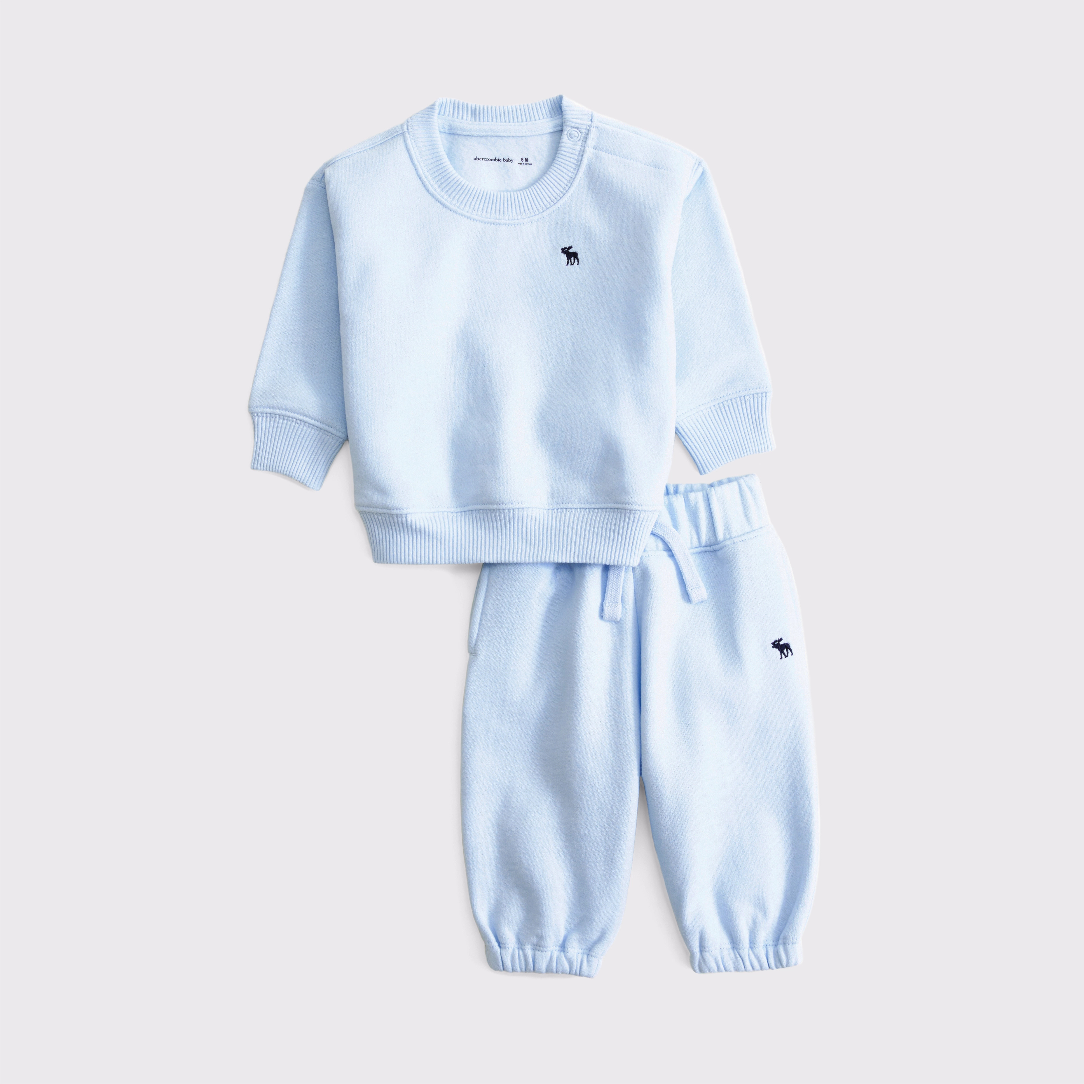 baby essential icon crew sweatshirt set | Abercrombie & Fitch (US)