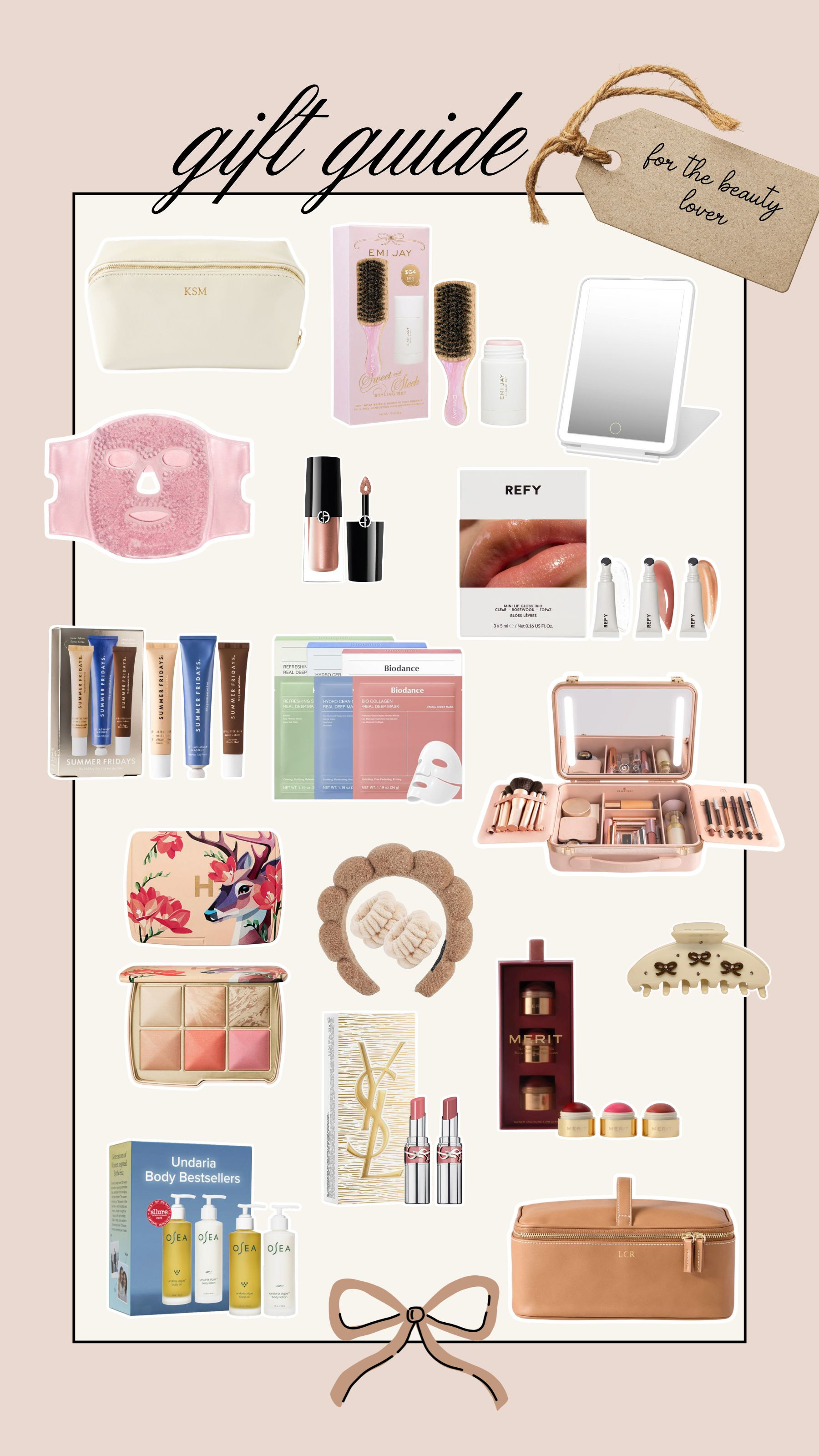 Gift Guide: beauty lover! 

Beauty lover, gift guide, gift ideas 

 #LTKGiftGuide #LTKHoliday