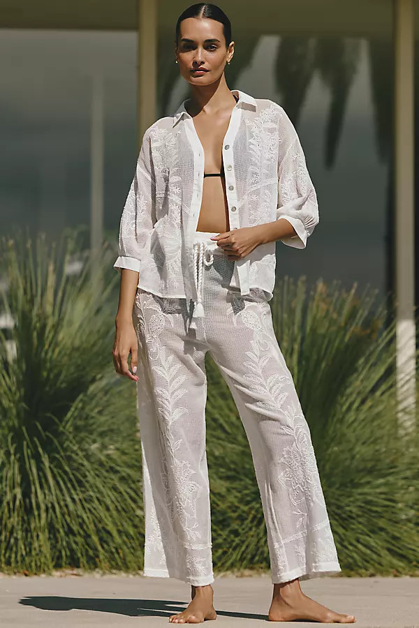 Farm Rio Nina Buttondown Blouse | Anthropologie (US)