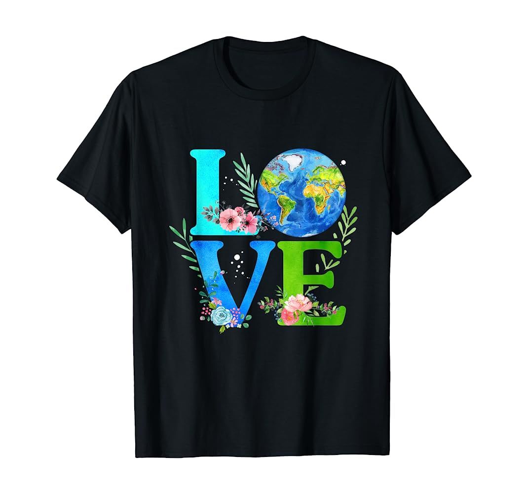 Love World Earth Day 2020 Environmental T-Shirt | Amazon (US)