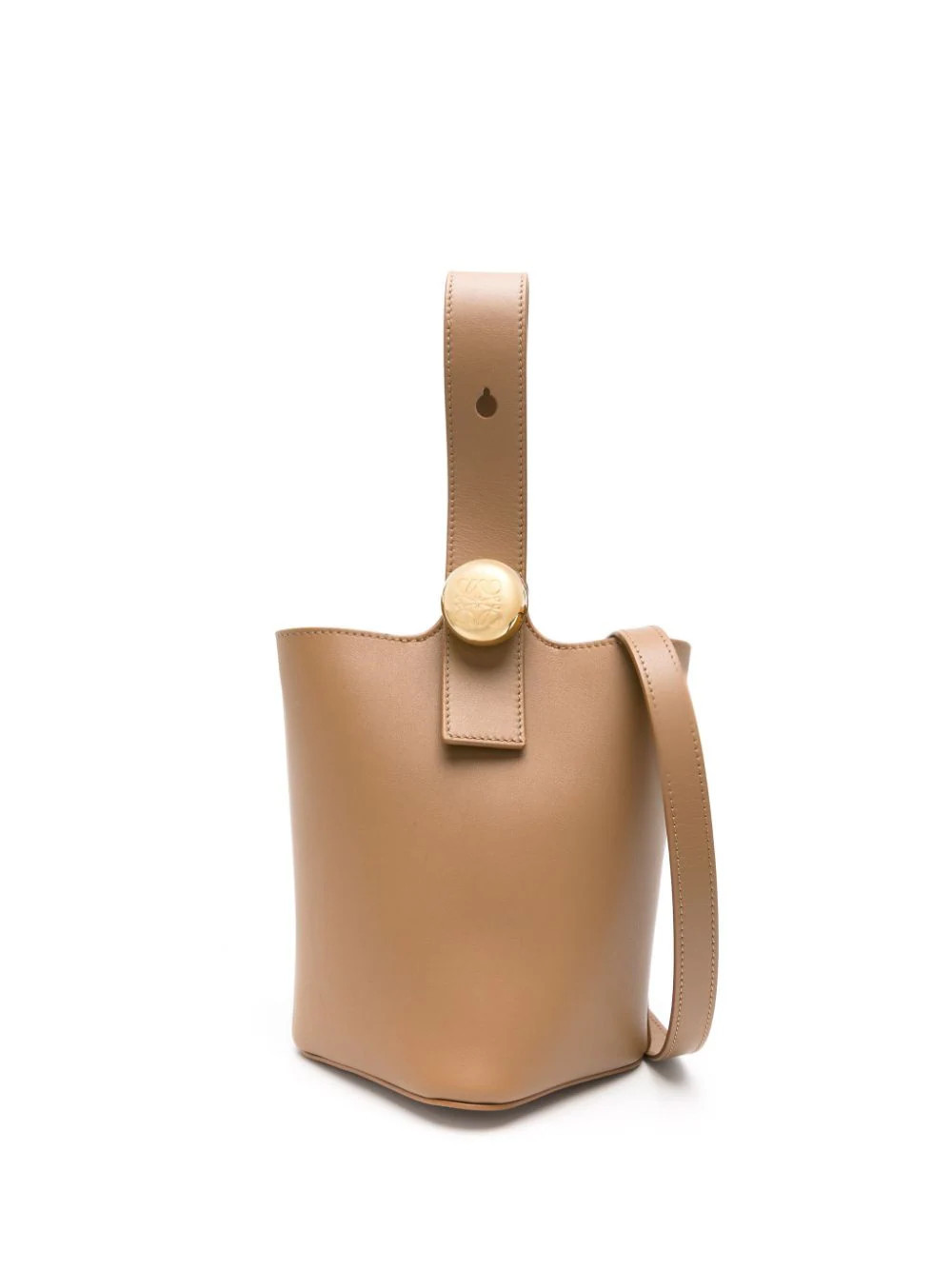 LOEWE mini Pebble bucket bag - Brown | Farfetch Global