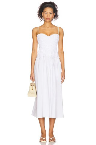 Tularosa Clea Midi Dress in White from Revolve.com | Revolve Clothing (Global)
