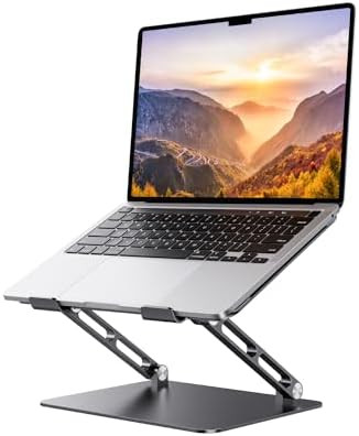 Portable Laptop Stand, Lightweight & Small for Travel, 6 Levels Adjustable, Stable & Sturdy Alumi... | Amazon (US)