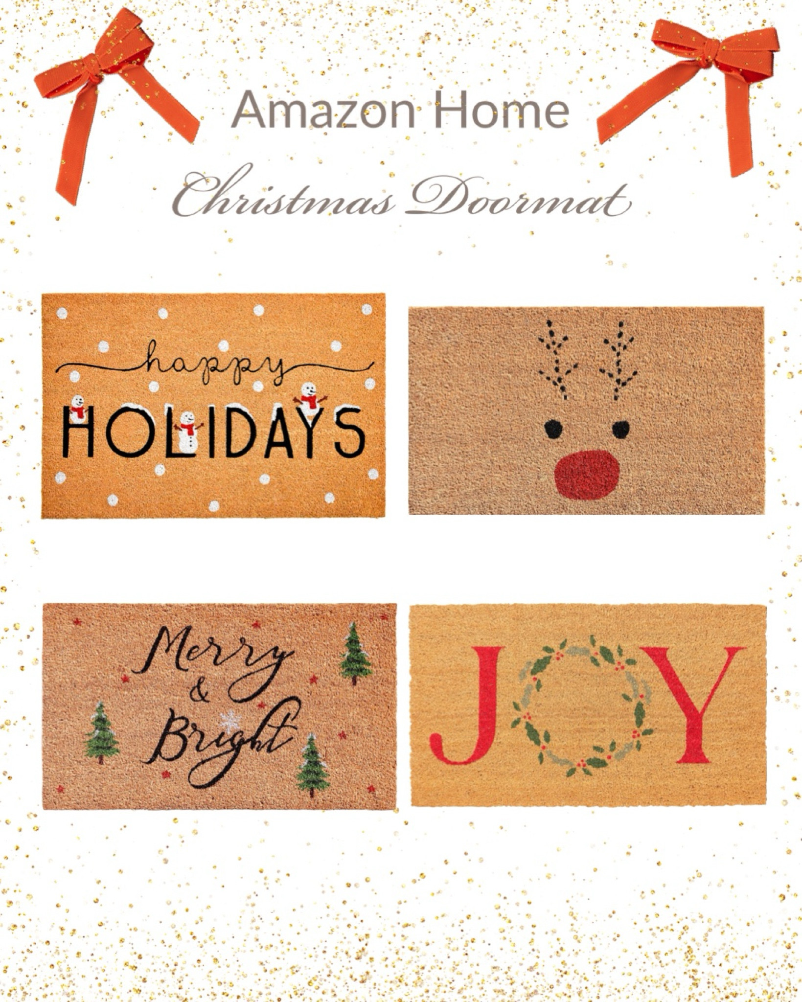 Christmas doormat, Holiday welcome mat @AmazonHome 

#LTKhome #LTKHoliday