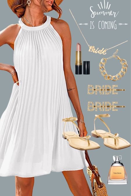 Summer outfit for the bride to be.

#wedding #whitedress #sandals #vacationoutfit #summerdresses

#LTKwedding #LTKSeasonal #LTKstyletip