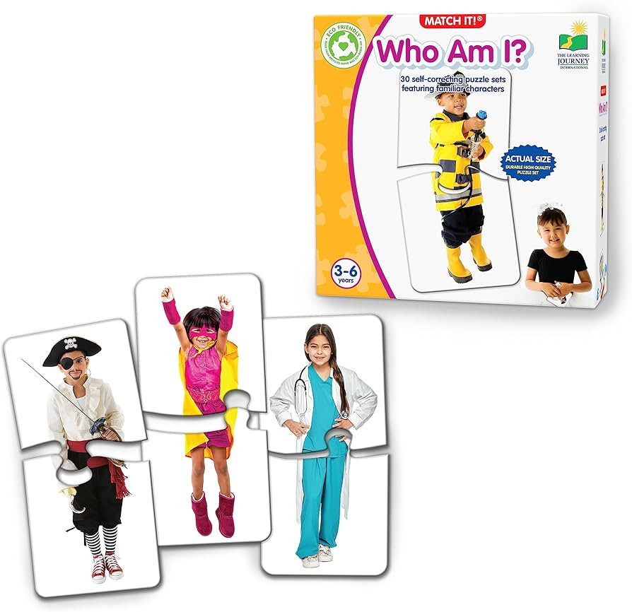Learning Journey International Match It! - Who Am I? - Self-Correcting Matching Puzzle Set, Multi... | Amazon (US)