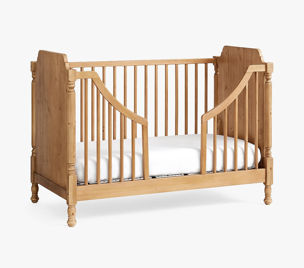 Aspen 2-in-1 Crib & Toddler Bed Conversion Kit, Antique Pine, UPS Delivery | Pottery Barn Kids