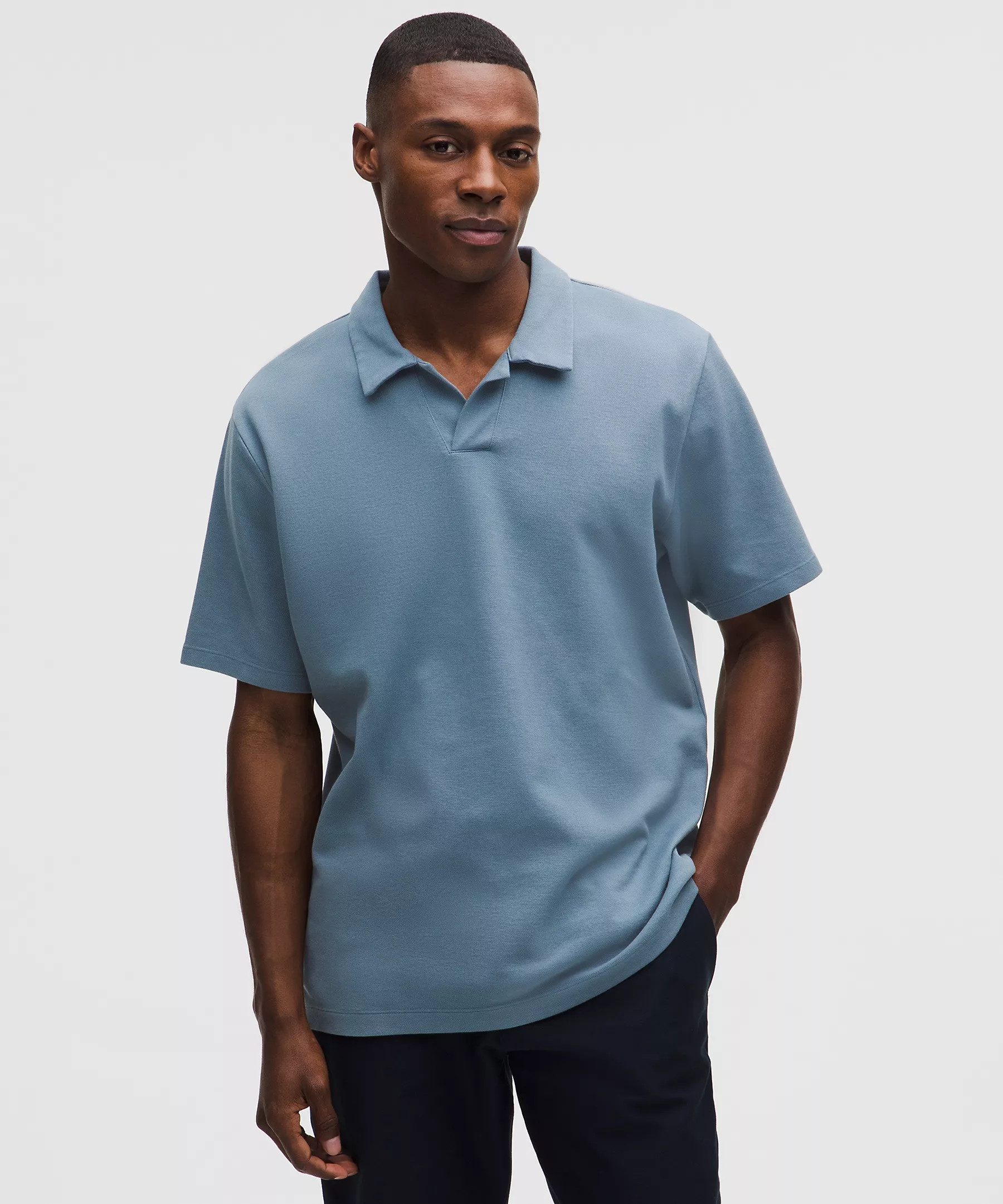 Pique Performer Johnny-Collar Short-Sleeve Shirt | Lululemon (US)