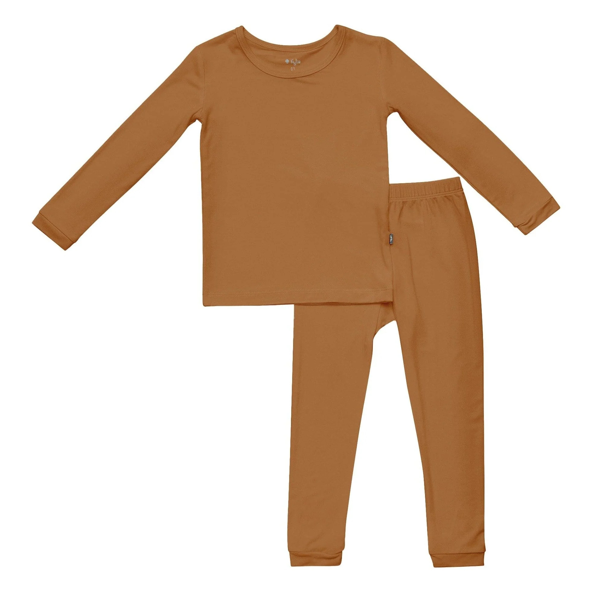 Toddler Pajama Set in Nutmeg | Kyte BABY