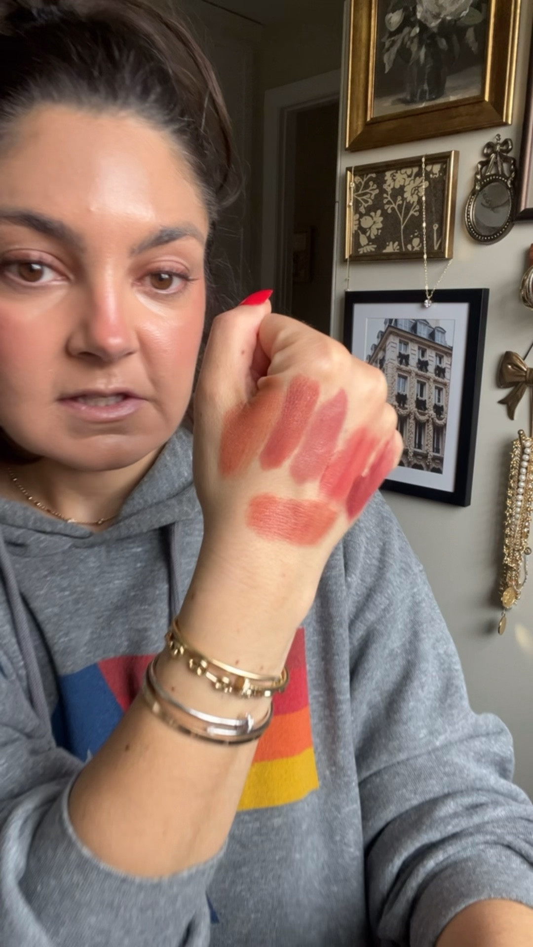 Terracotta cream Blushes! 

Hauslabs - Cayenne
Rhode - Toasted Teddy
Merit - Fox + Persimmon
Patrick Ta - She's Baked
Bobby Brown - Chocolate Cherry