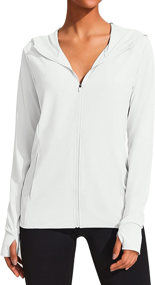 COOrun Women's UPF 50+ Sun Protection Hoodie Jacket Long Sleeve Hooded Active Shirts Outdoor Hiki... | Amazon (US)