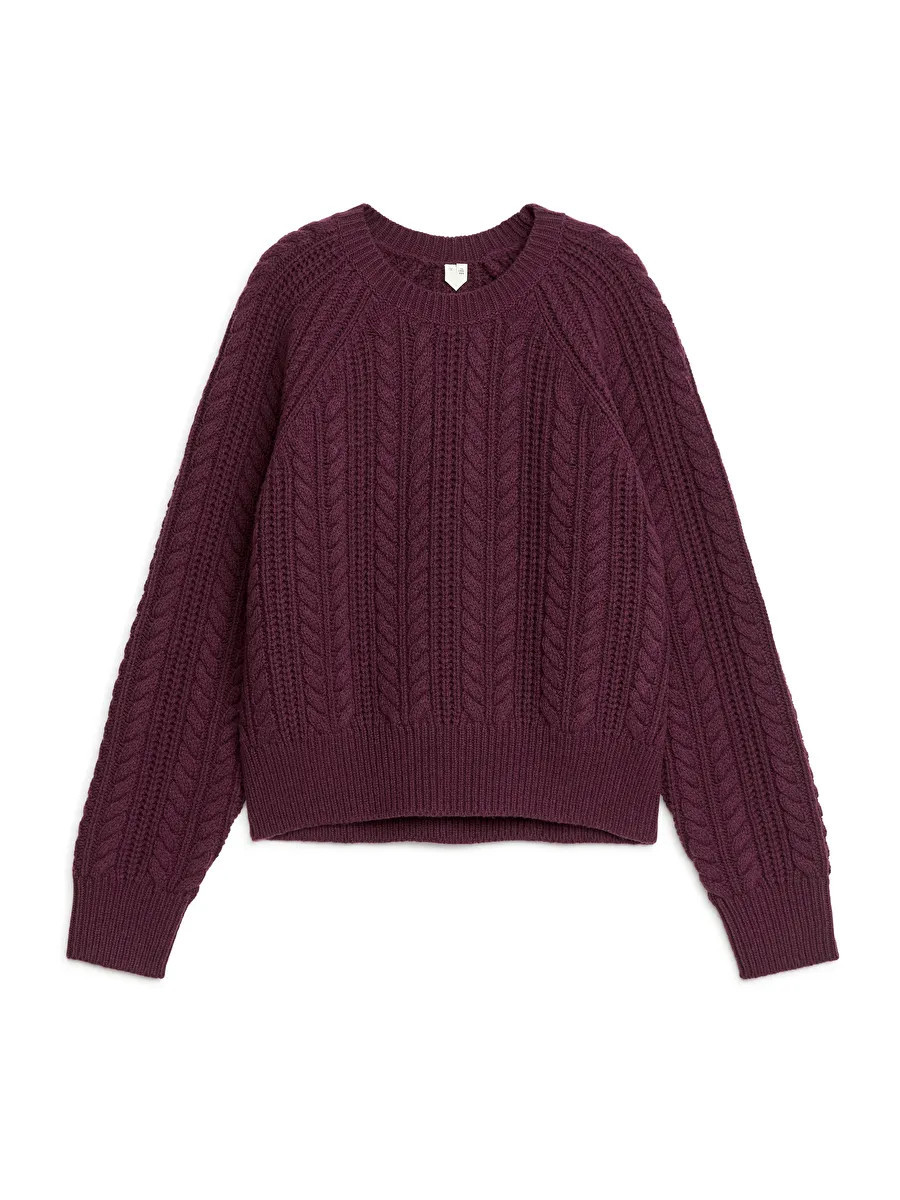 Cable-Knit Wool Jumper | ARKET (US&UK)