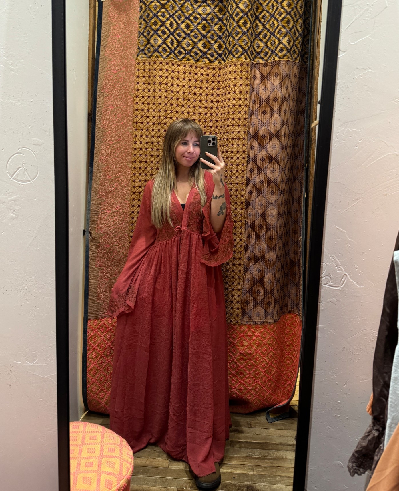 Maxi robe but will be worn as a dress

#freepeople #longsleevedress #robedress #bohodress #falldress 

#LTKStyleTip #LTKPetite #LTKFindsUnder100