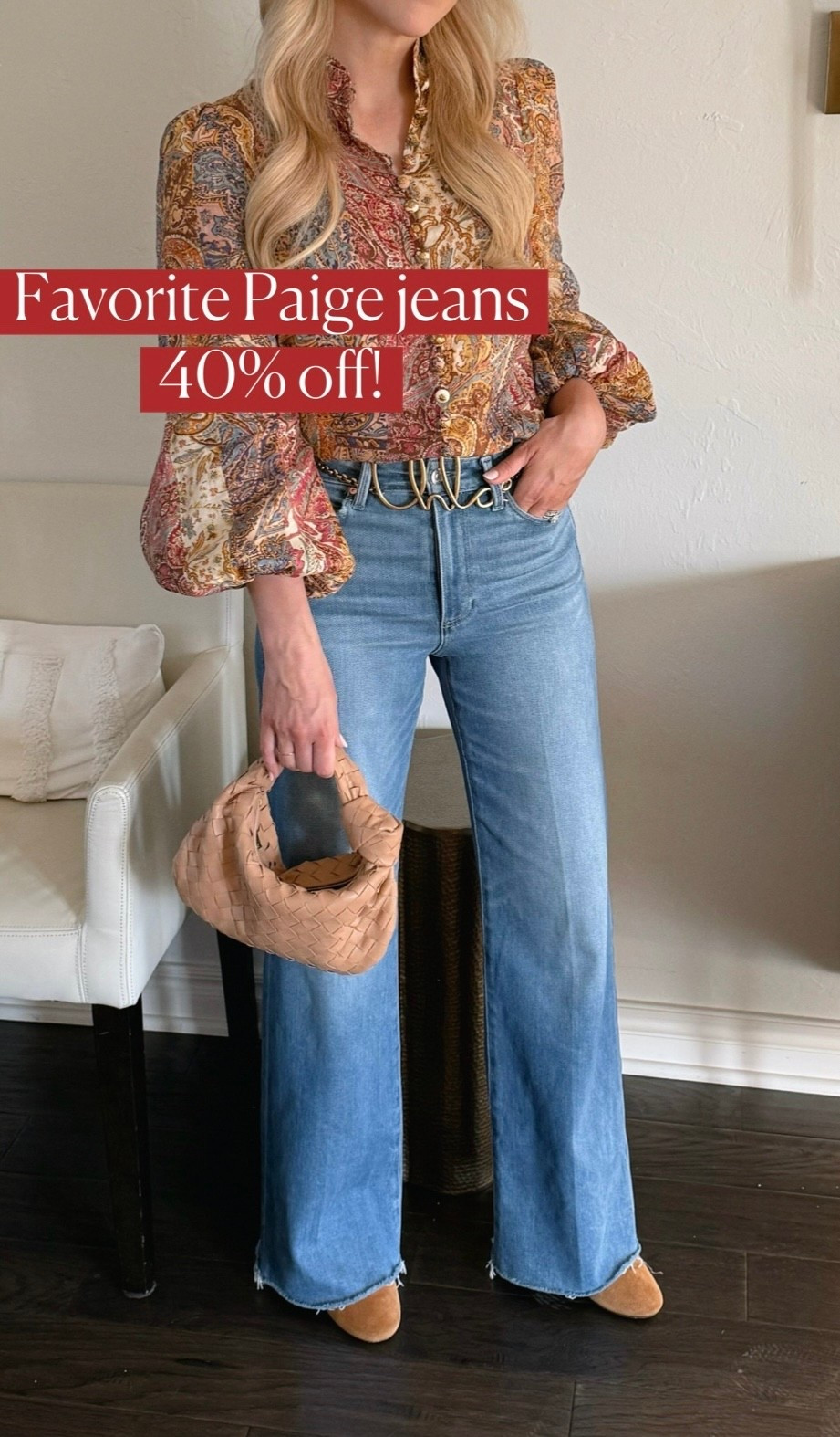 Anessa jeans (the perfect soft, comfortable, wide leg jeans) so flattering too!
Paige jeans 

#LTKOver40 #LTKSeasonal #LTKSaleAlert
