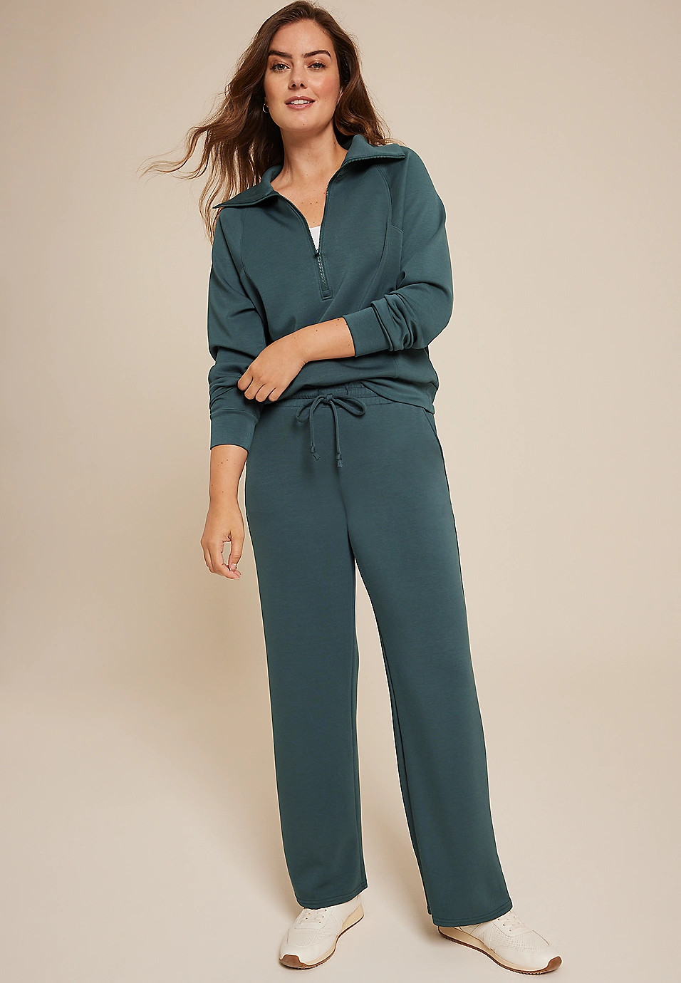 Scuba Wide Leg Sweatpant | Maurices