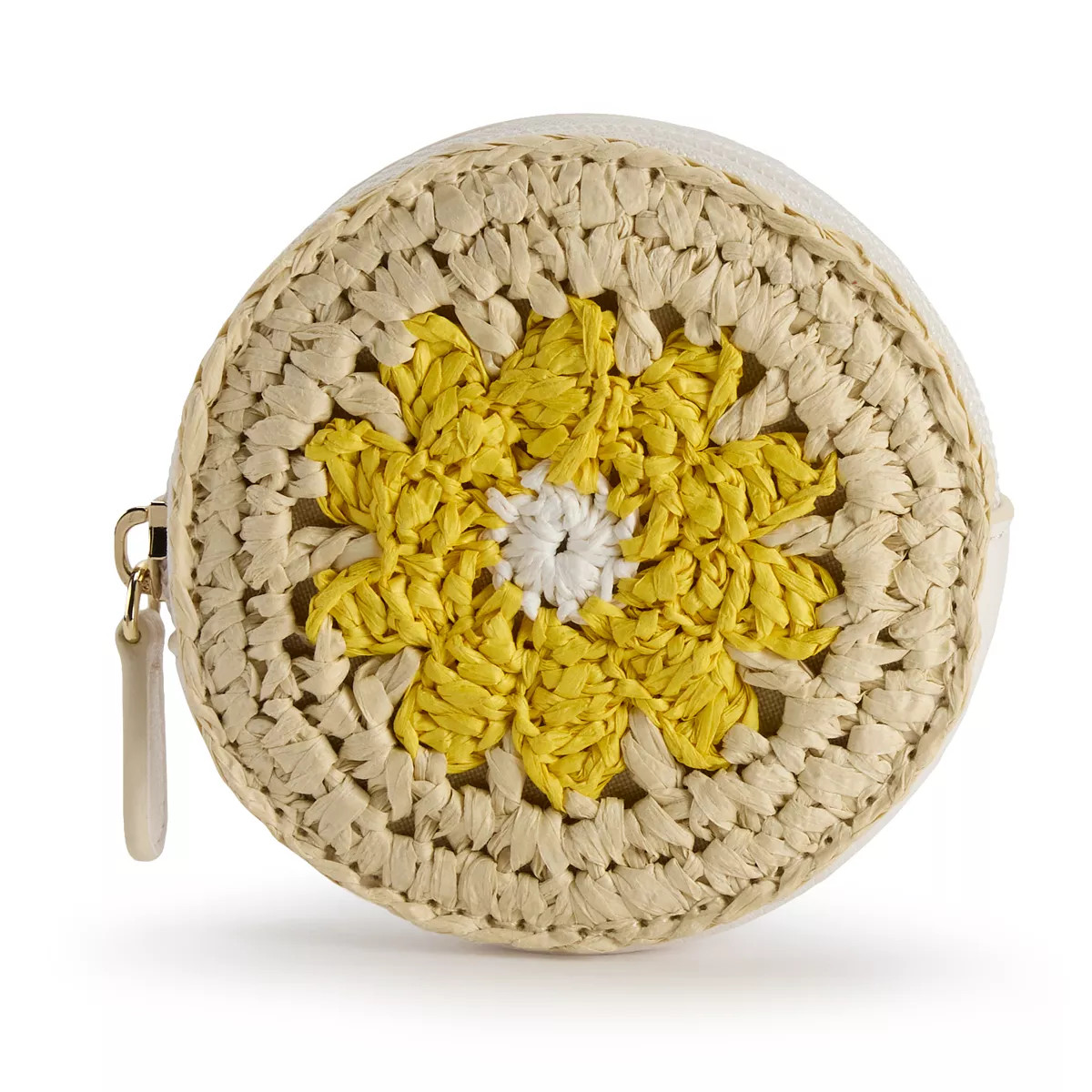 LC Lauren Conrad Crochet Daisy Coin Pouch | Kohl's