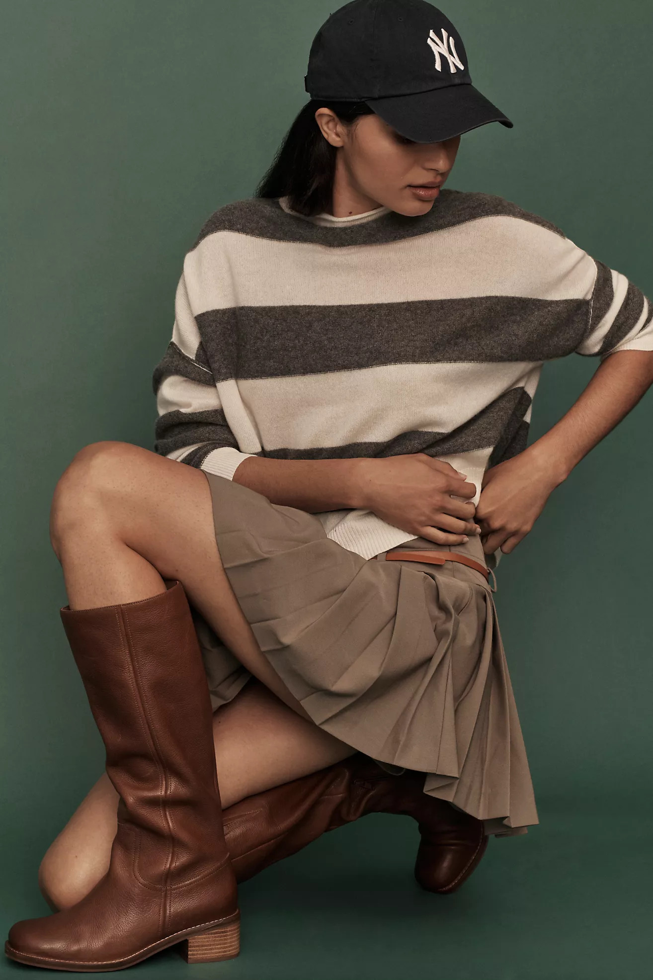 The Alani Cashmere Mock-Neck Sweater by Pilcro | Anthropologie (US)