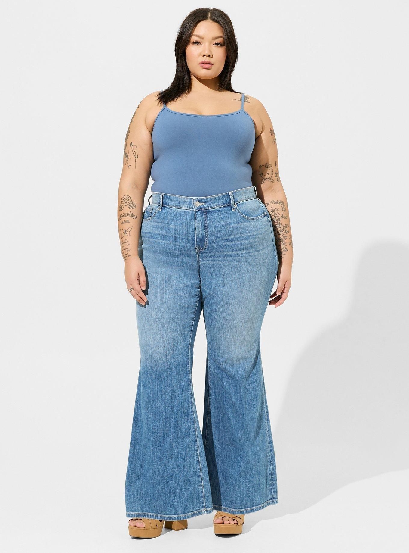 Perfect Super Flare Vintage Stretch Mid Rise Jean | Torrid (US & Canada)