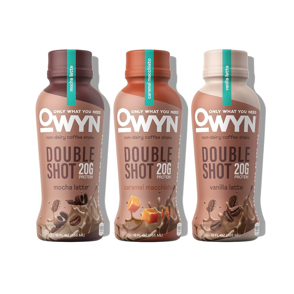 OWYN Only What You Need Doubleshot Dairy Free Keto Protein Coffee Shake, Variety Pack, 0g sugar, ... | Amazon (US)