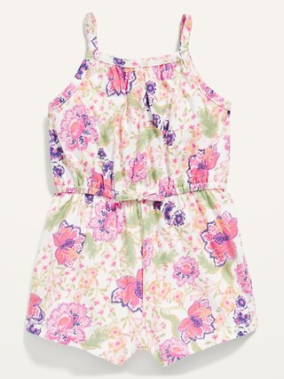 Sleeveless Printed Jersey-Knit Romper for Baby | Old Navy (US)