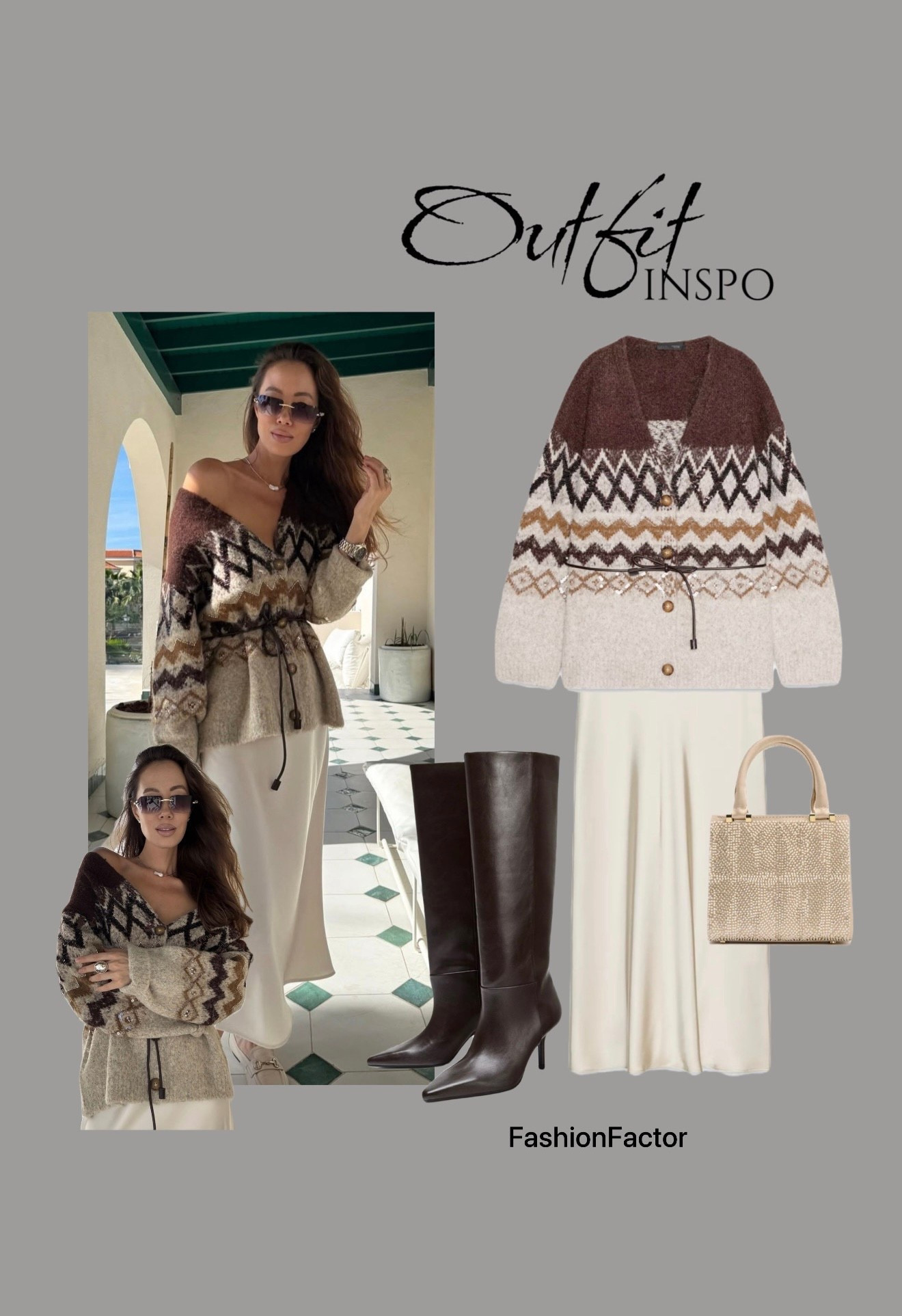 Outfit inspo - Textured knits + satin tones = winter’s most elegant formula 🤍 Where to wear : Brunch dates
Weekend city strolls
Casual winter dinners
Coffee runs
Holiday markets
Cozy office days
Ski-town getaways
Daytime events
Shopping outings
Family gatherings

#LTKSeasonal #LTKootd #LTKHoliday