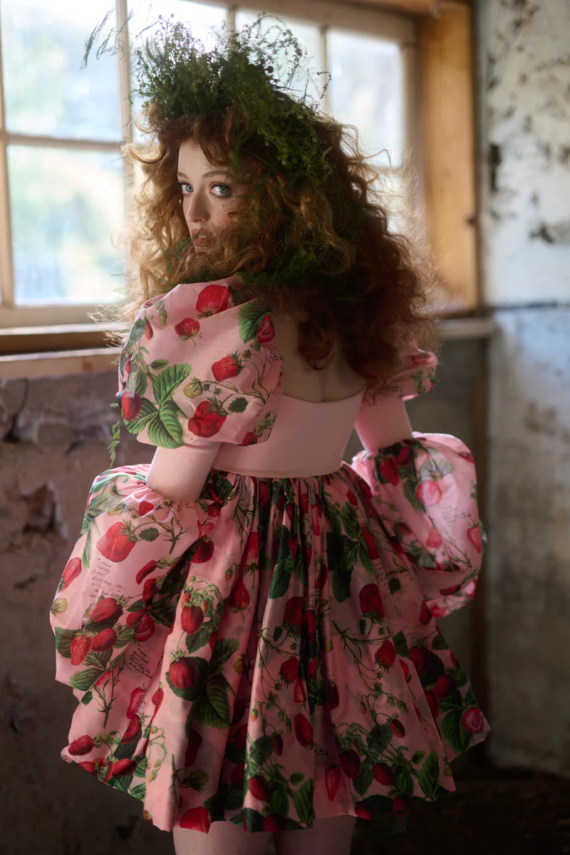 The Strawberry Wine Barre Dress | Selkie Collection