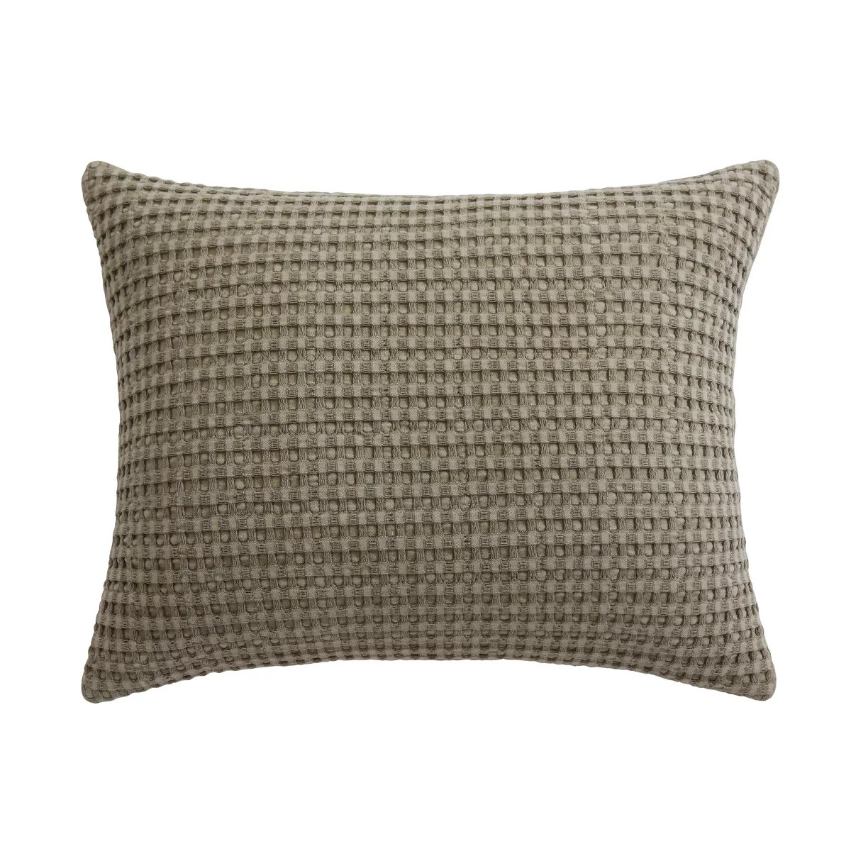 Mills Waffle Taupe Pillow 14x18 - Levtex Home | Target
