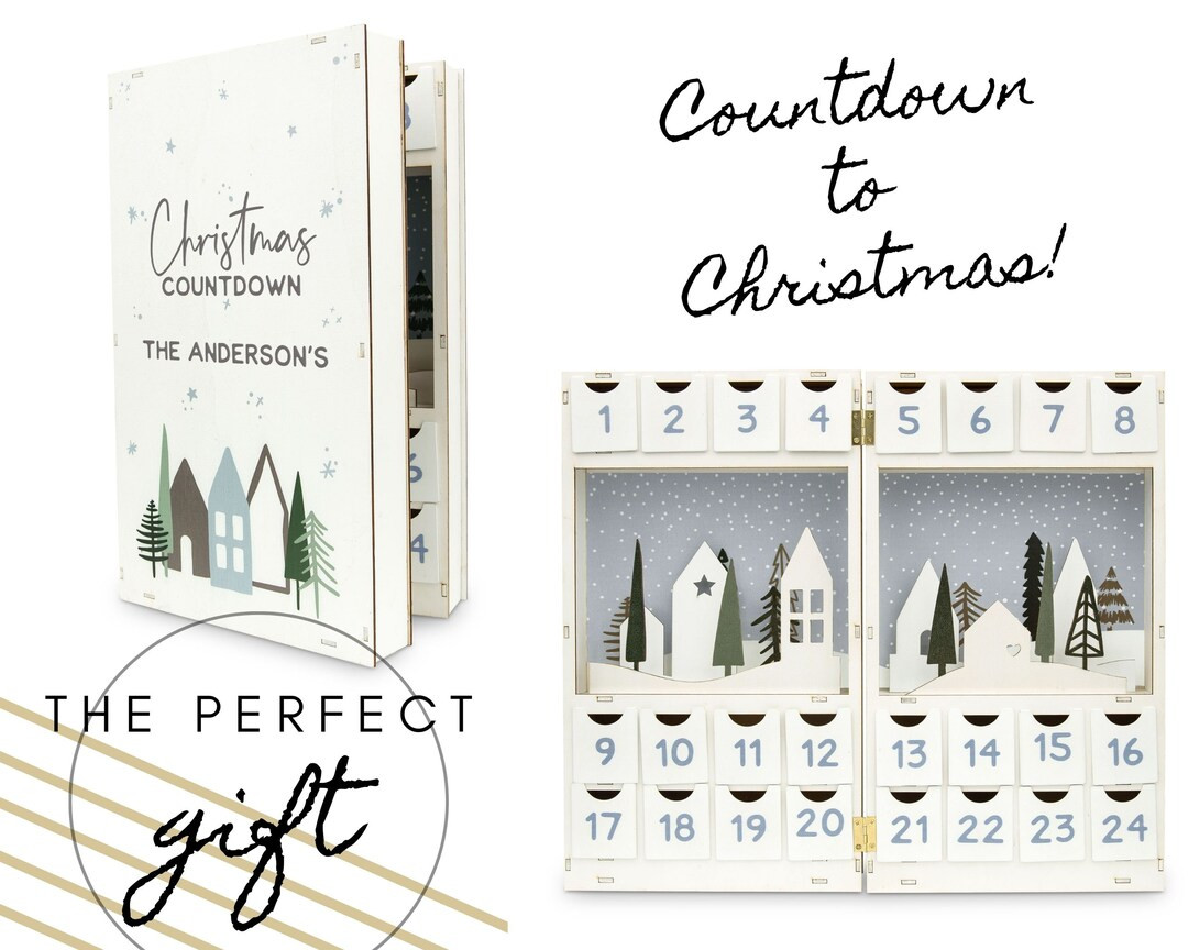Personalized Advent Calendar Custom Wooden Advent Calendar - Etsy | Etsy (US)