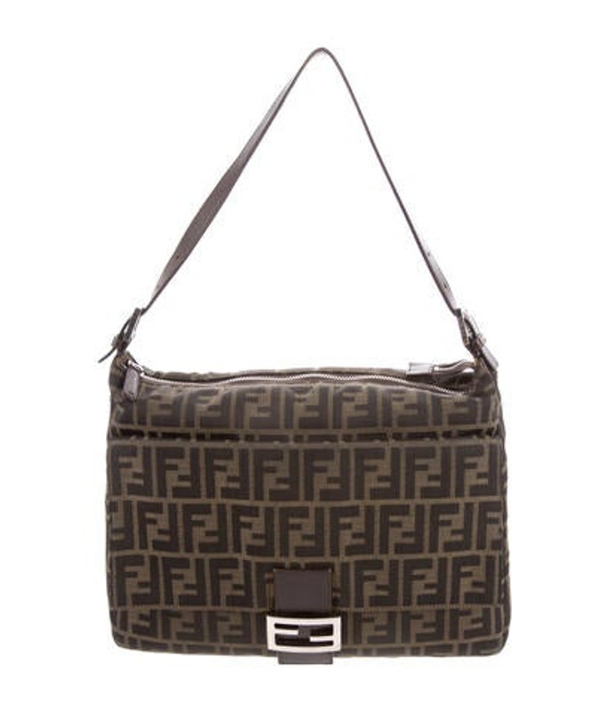Fendi Leather-Trimmed Zucca Bag Brown Fendi Leather-Trimmed Zucca Bag | The RealReal