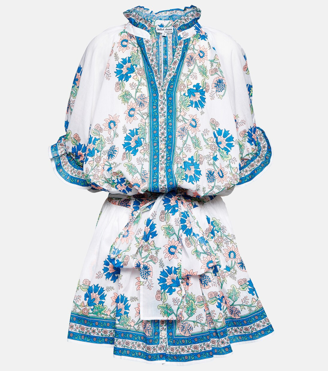 Floral cotton shirt minidress | Mytheresa (US/CA)