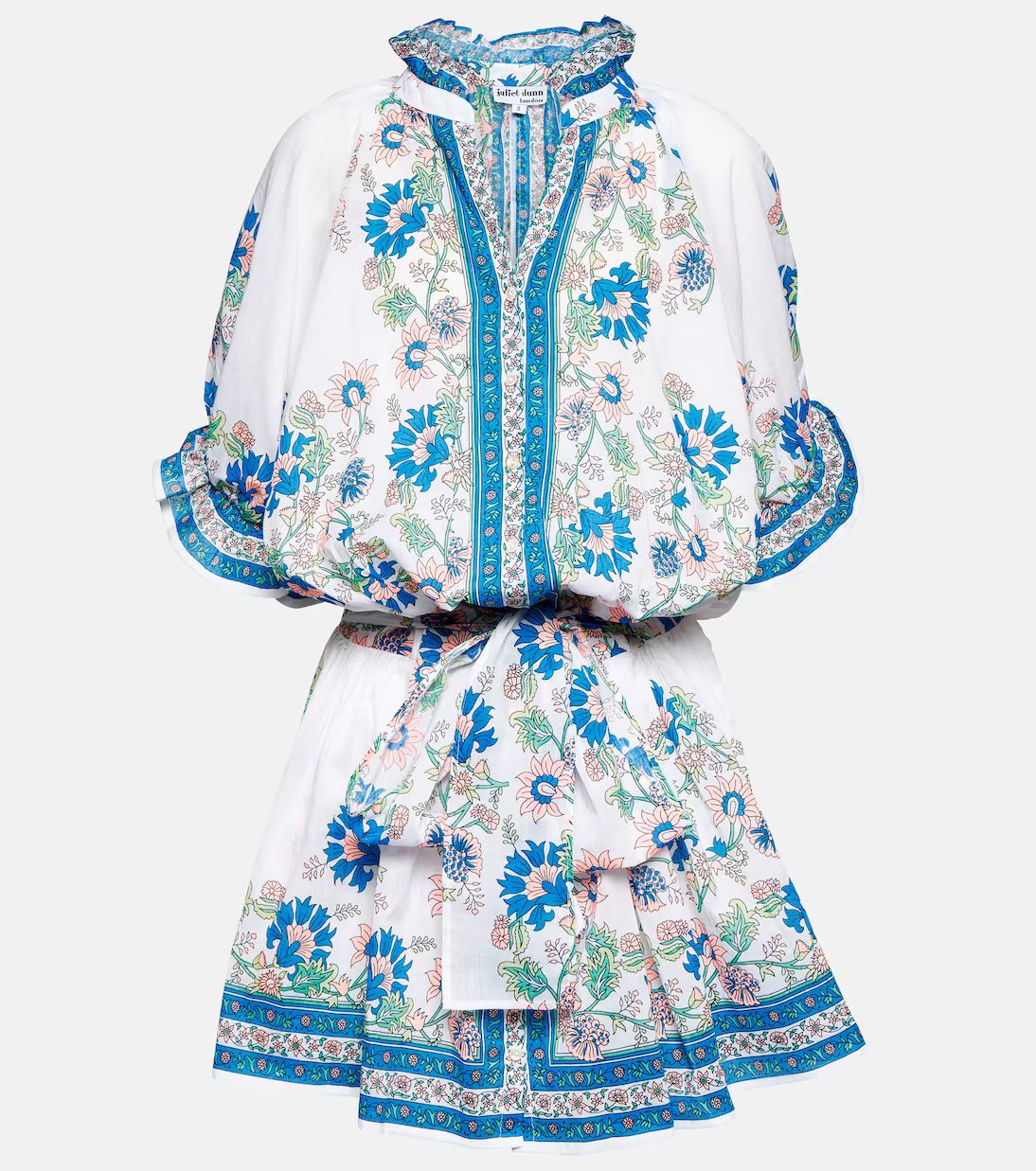Floral cotton shirt minidress | Mytheresa (US/CA)