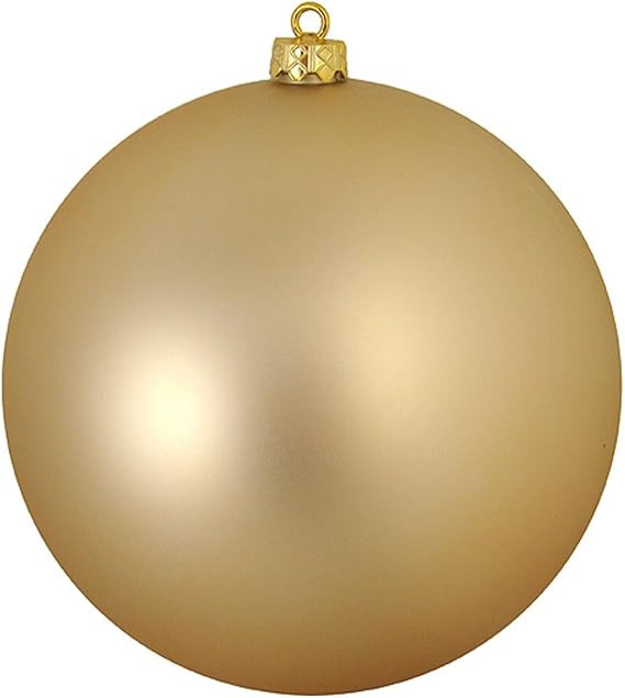 Northlight Champagne Gold Shatterproof Matte Christmas Ball Ornament 12" (300mm) | Amazon (US)