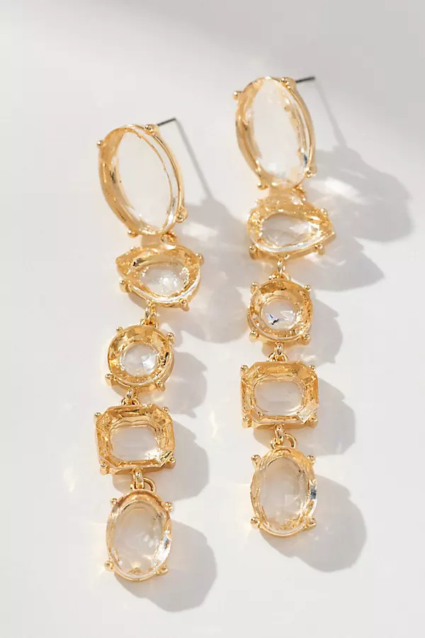 Multi-Crystal Drop Earrings | Anthropologie (US)