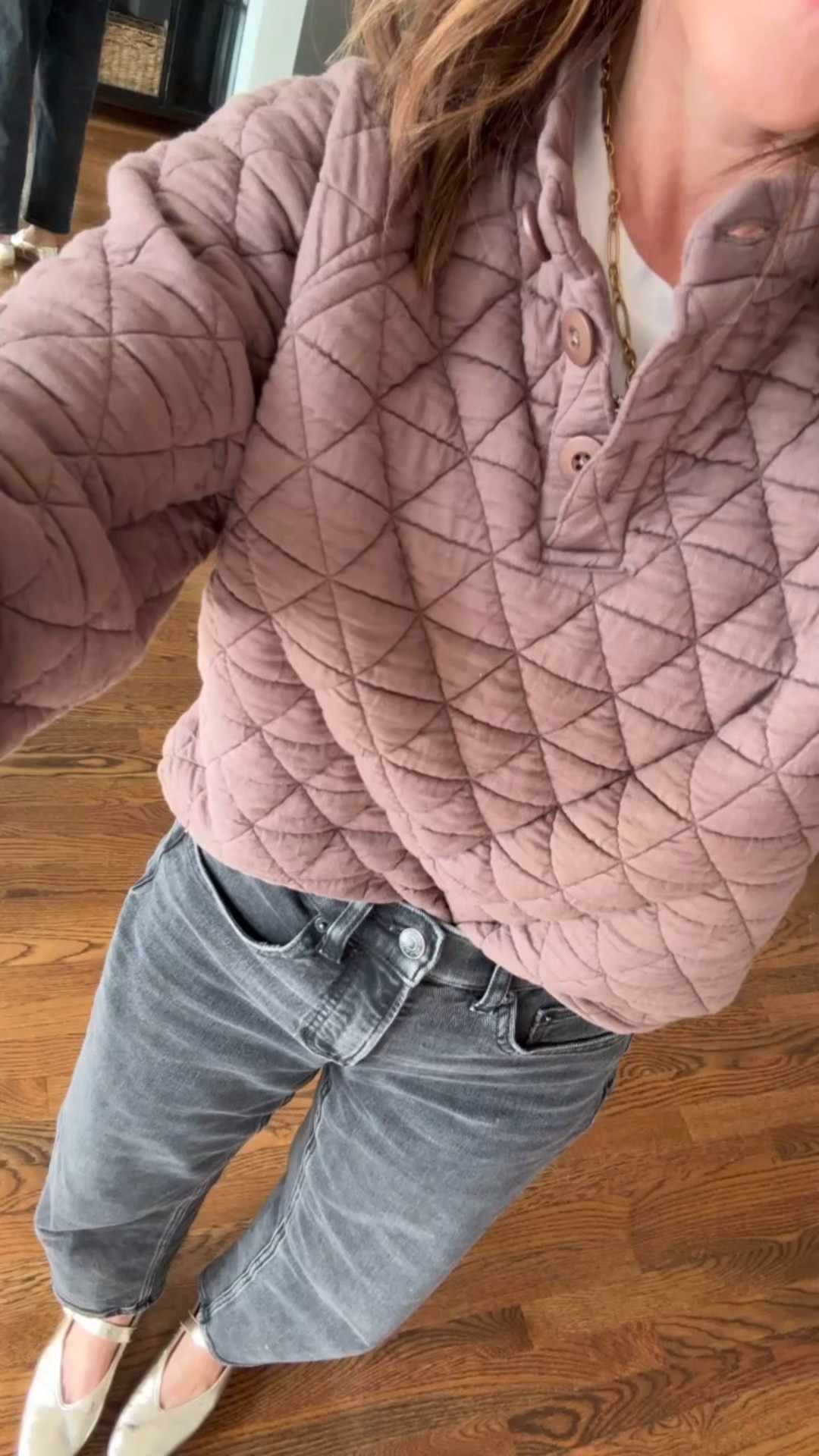 Ootd. 
Love this quilted pullover. Also in ivory. 
Small


#LTKOver40 #LTKootd #LTKSeasonal