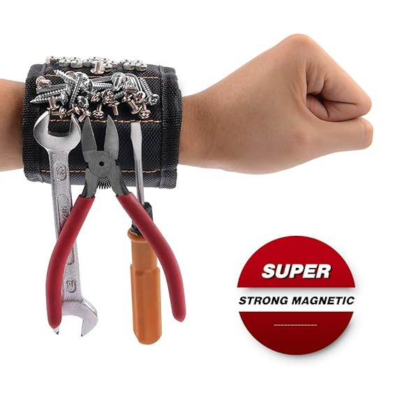 GOOACC GRC-61 1 Pack Wristband with 15 Strong Magnets Screws Nails Drill Bits Holding Best Unique... | Amazon (US)