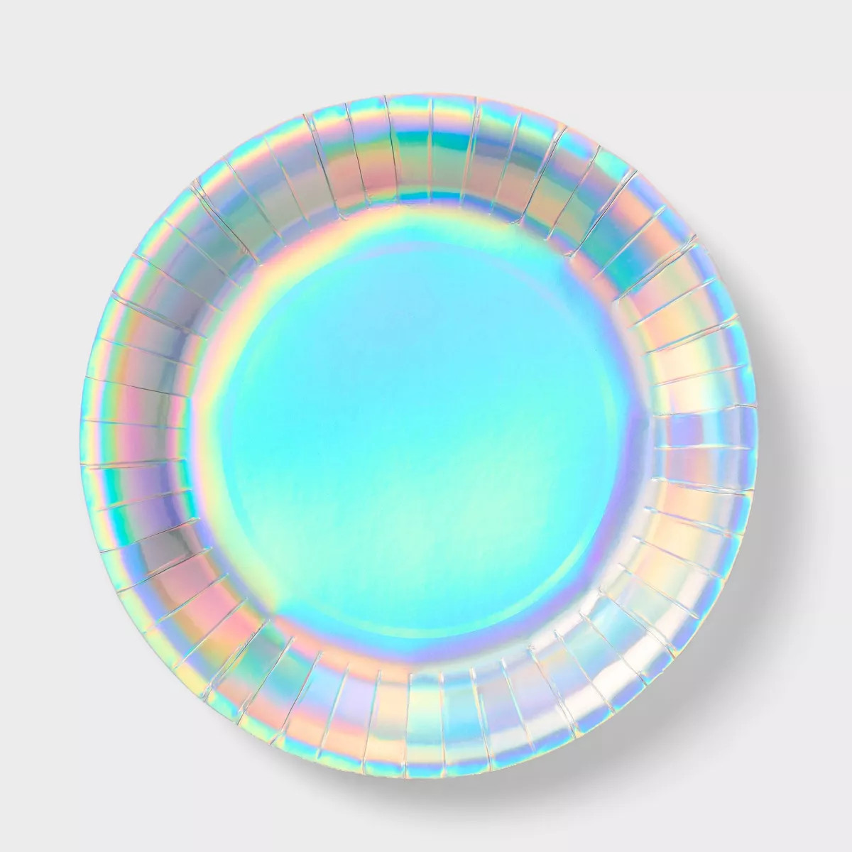 20ct Disposable Holographic Dinner Plates White - Spritz™ | Target