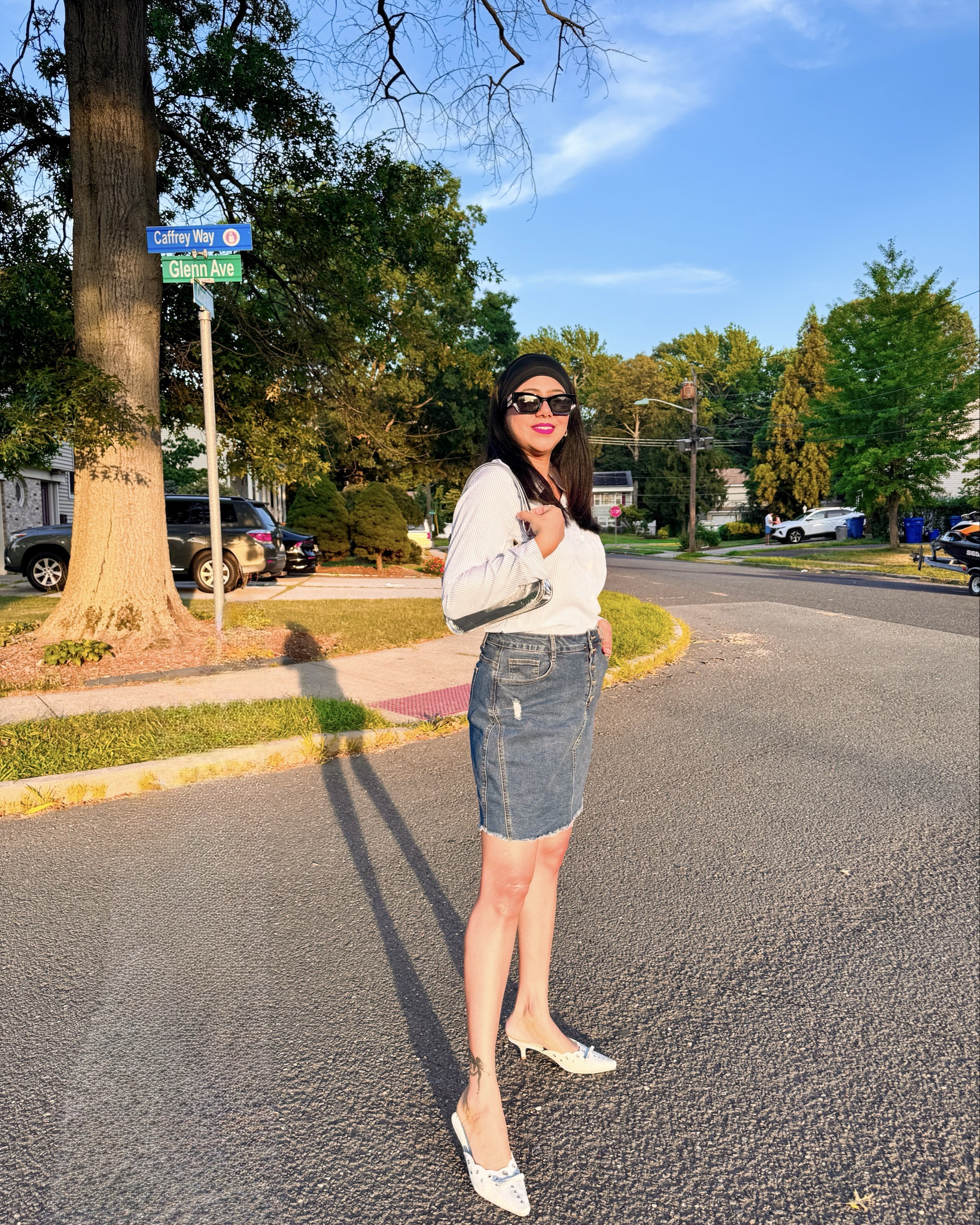 Denim look, denim skirt, fall fashion

#LTKFindsUnder50 #LTKSeasonal #LTKStyleTip