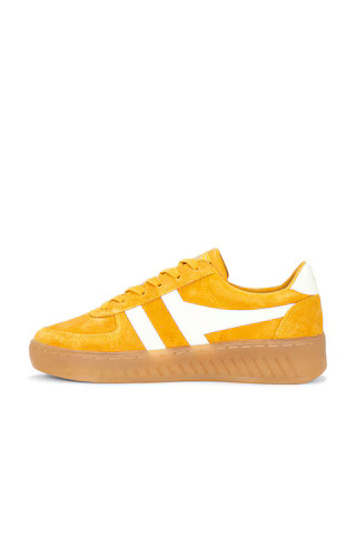 Gola Women's Grandslam Suede Sneakers in Sun & Off White & Gum from Revolve.com | Revolve Clothing (Global)