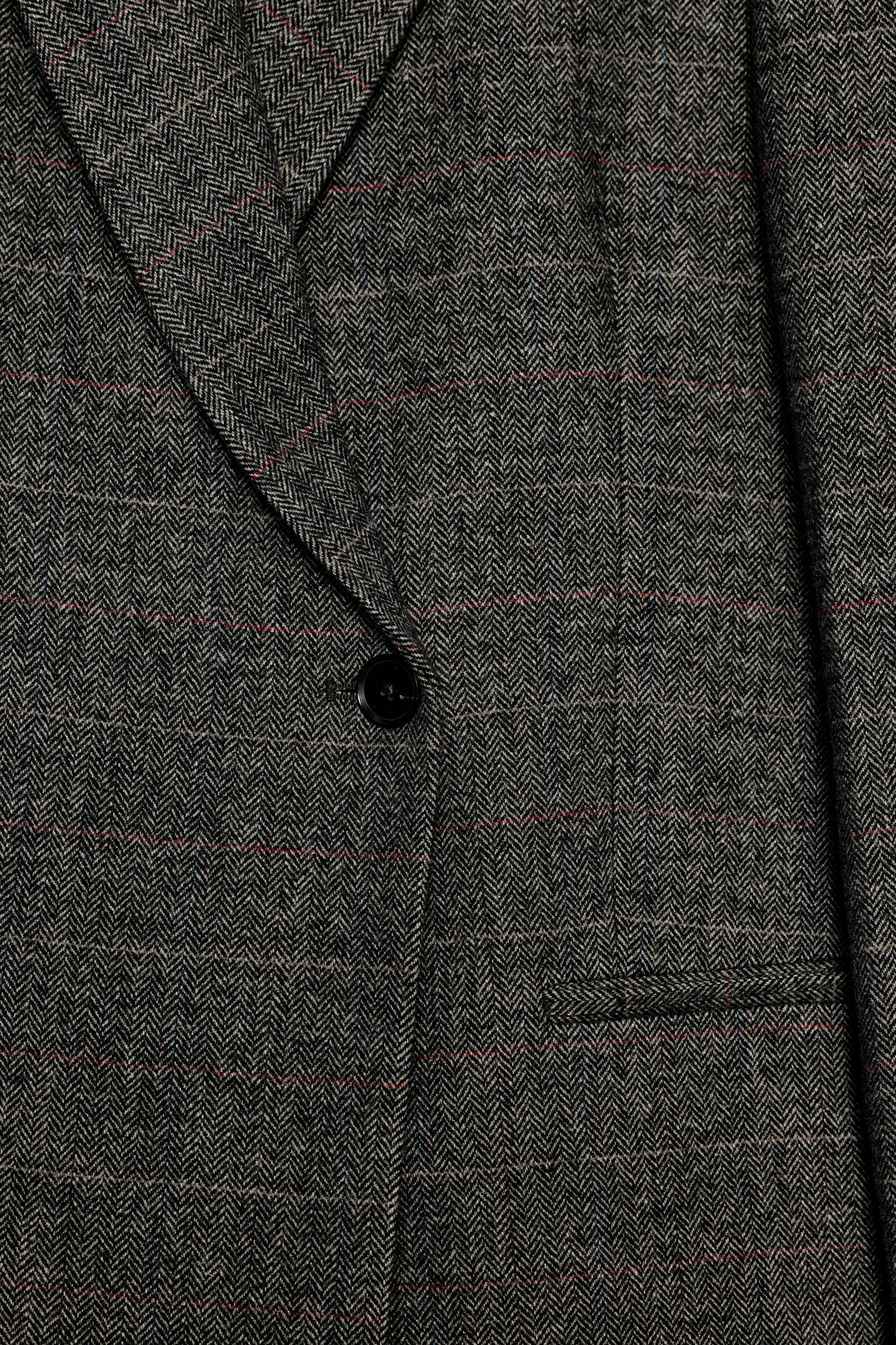 OVERSIZE CHECK BLAZER WITH WOOL ZW COLLECTION | Zara UK