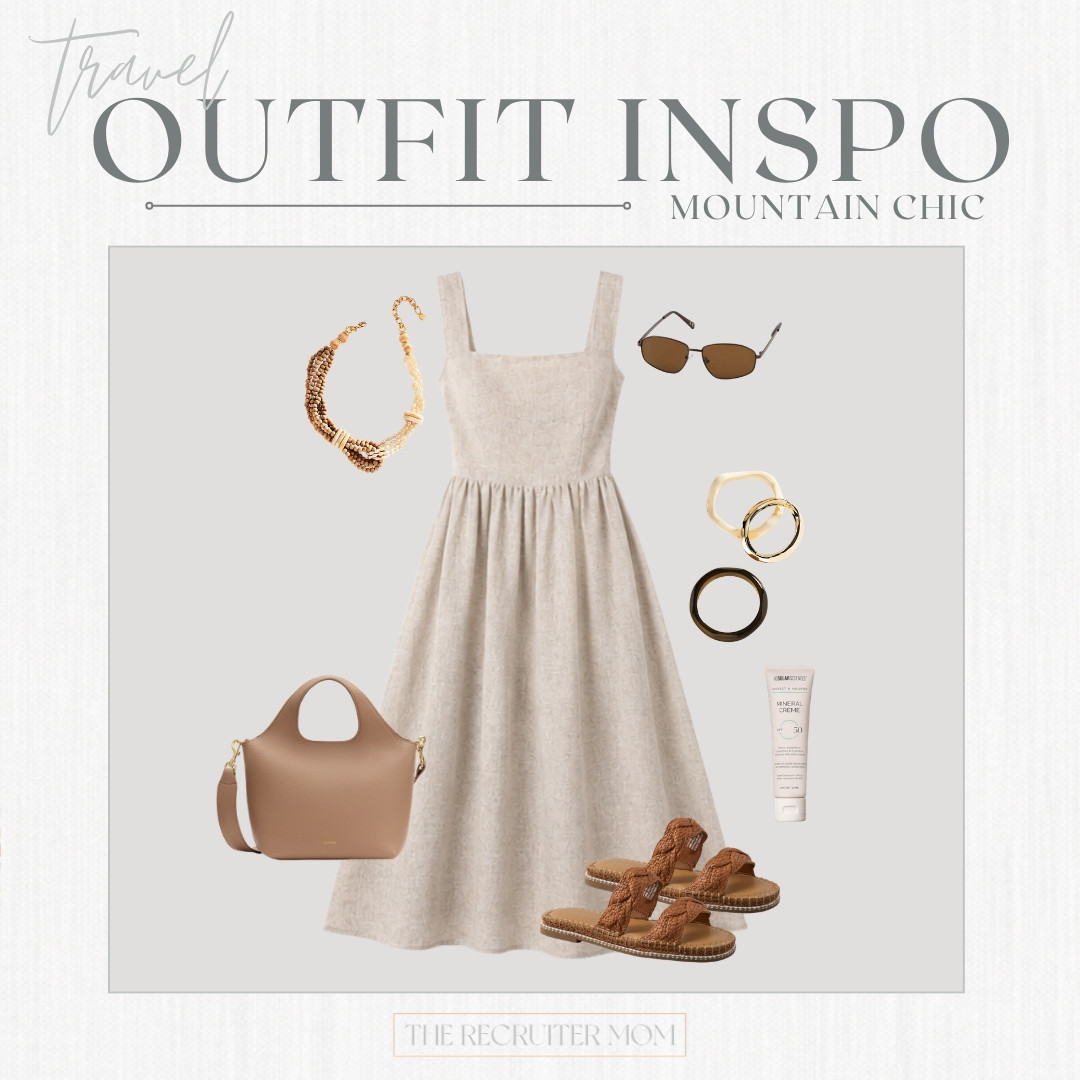 This oatmeal linen midi is the easiest yes for warm mountain days 🤍 Simple, breezy, and so good with woven slides and a little tan crossbody. Don't forget the SPF, friends — that altitude sun is no joke ☀️

#LTKSeasonal #LTKOver40 #LTKTravel