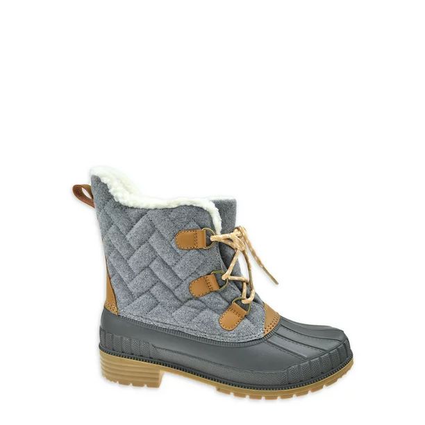 Time and Tru Women’s WTR Lace Up Duck Boots - Walmart.com | Walmart (US)