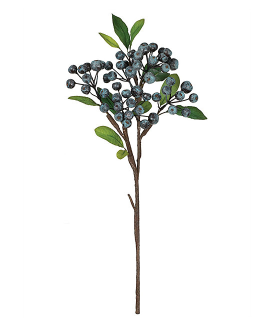 Blue Berry Leaf Cluster Pick - Set of Two | zulily