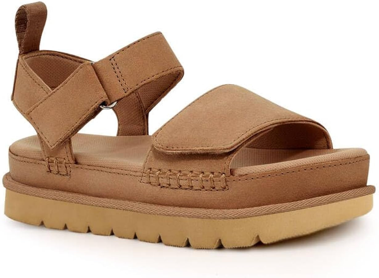 Platform Sandals Women Summer Comfortable Non-Slip Adjustable Double Strap Sandals | Amazon (US)