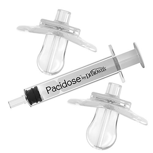 Dr. Brown's Pacidose Pacifier and Liquid Baby Medicine Dispenser with Oral Syringe and Two Sizes ... | Amazon (US)