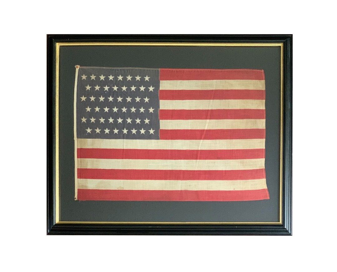48 Star Vintage American National Parade Flag | Etsy (US)