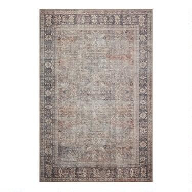 Gray Persian Style Chenille Mia Area Rug | World Market