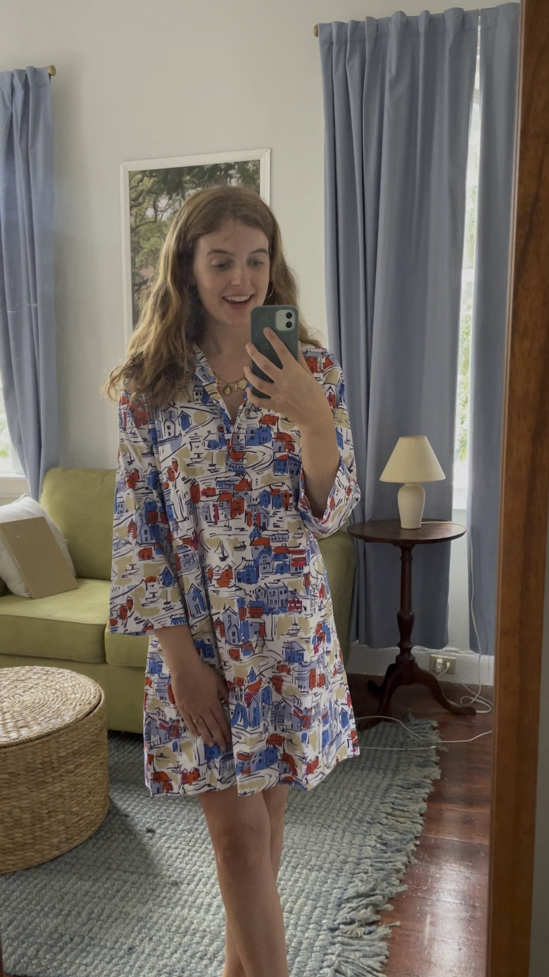 Natural fibers reign supreme! A sweet, durable cotton dress for our waning summer days / three quarter sleeves / 3/4 sleeves / sea village / beach / mini / workwear / work / gold hoops

#LTKVideo #LTKSummerSales #LTKWorkwear