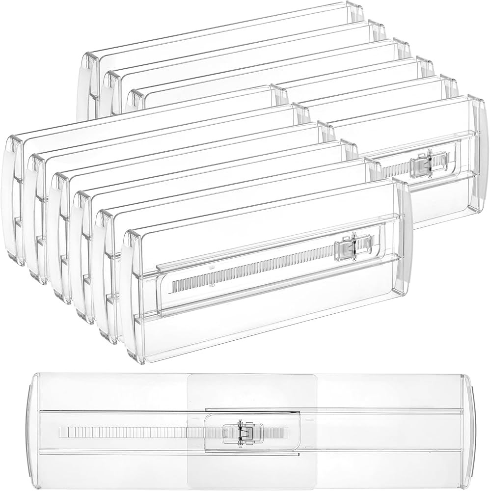 Vtopmart 12 Pack Drawer Dividers for Clothes, Adjustable 4" High Expandable from 10.6"-17" Dresse... | Amazon (US)