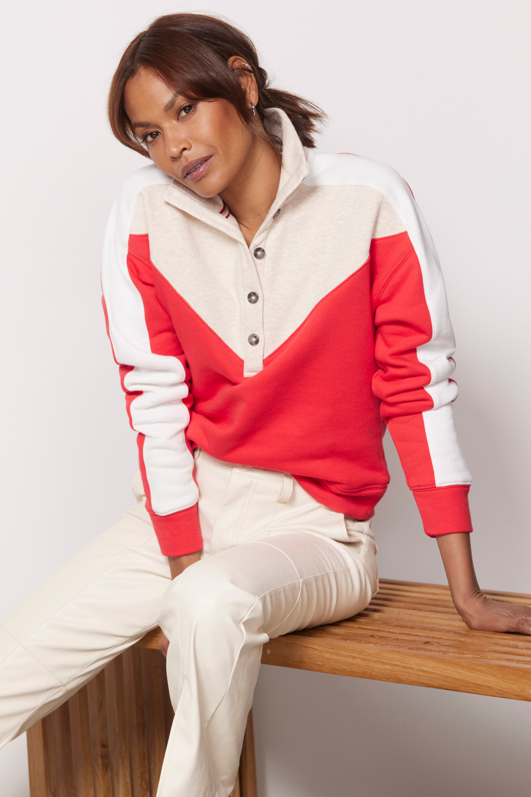 EVEREVE Mika Colorblock Pullover | EVEREVE | Evereve