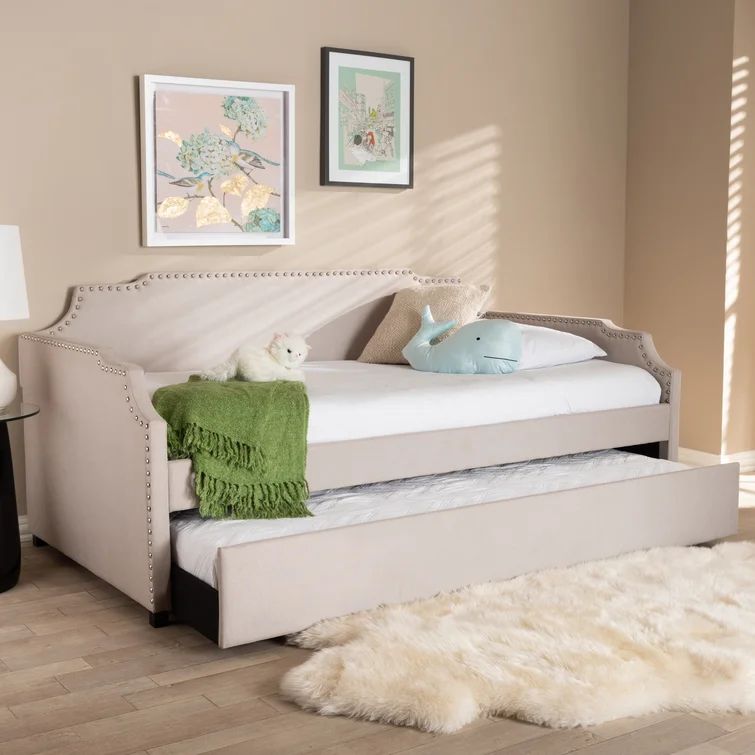 Burgan Upholstered Daybed with Trundle | Wayfair North America